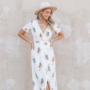 Madewell Ruffle-Sleeve Maxi Dress NWT